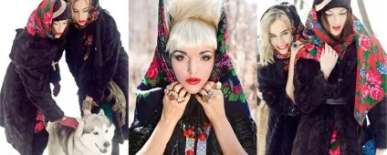 Як підібрати і пов'язати хустку під шубу фото