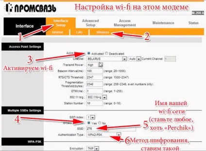 Як підключити wifi на модемі Промзв'язок м200а - ми допоможемо налаштувати (м200а) Як підключити wifi на модемі Промзв'язок м200а - ми допоможемо налаштувати