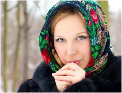 Як підібрати і пов'язати хустку під шубу фото