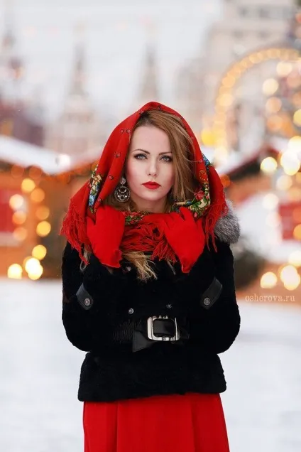 Як підібрати і пов'язати хустку під шубу фото