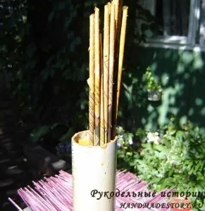 Як пофарбувати трубочки для плетіння з газет, рукодільні історії handmadestory (трубочки) Як пофарбувати трубочки для плетіння з газет, рукодільні історії handmadestory