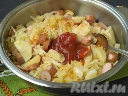 Як згасити капусту з картоплею і сосисками - рецепт з фото (капусту) Як згасити капусту з картоплею і сосисками - рецепт з фото