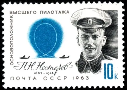 Як з'явилася «мертва петля» вищий пілотаж Петра Нестерова (біля свого літака) Як з'явилася «мертва петля» вищий пілотаж Петра Нестерова