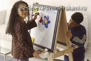 Як зробити дитячий двосторонній мольберт для малювання своїми руками, з дерева своїми руками! (Мольберт) Як зробити дитячий двосторонній мольберт для малювання своїми руками, з дерева своїми руками!