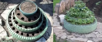 Як зробити клумби з колісних шин своїми руками фото результати (колісних) Як зробити клумби з колісних шин своїми руками фото результати