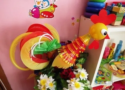 Як зробити півня з пластикових пляшок покроково (пластикових) Як зробити півня з пластикових пляшок покроково