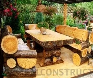 Як зробити стіл з колод - технологія виготовлення, realconstruct (садові меблі з колоди) Як зробити стіл з колод - технологія виготовлення, realconstruct