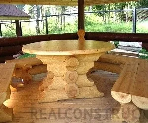 Як зробити стіл з колод - технологія виготовлення, realconstruct (зробити стіл колод) Як зробити стіл з колод - технологія виготовлення, realconstruct