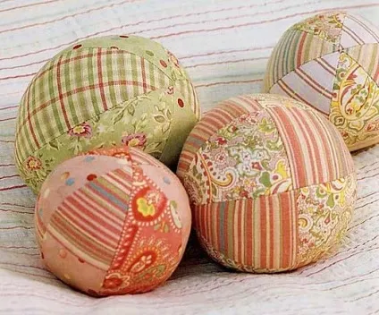 Як зробити куля або м'яч з тканини (кількість часточок сегментів) Як зробити куля або м'яч з тканини