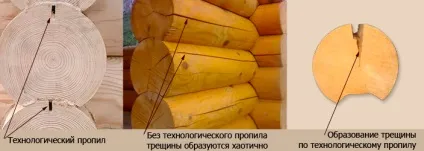 Як зробити технологічний пропив, древо (колоди) Як зробити технологічний пропив, древо