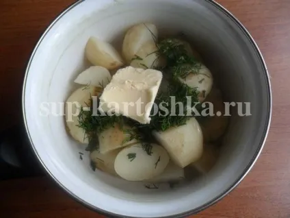 Молода картопля з кропом і маслом, готуємо смачно (кропом) Молода картопля з кропом і маслом, готуємо смачно