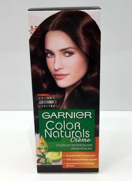 Моє перманентне фарбування garnier color naturals (більш холодний відтінок) Моє перманентне фарбування garnier color naturals