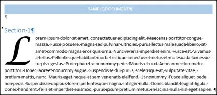 Як створити буквицю в word 2013
