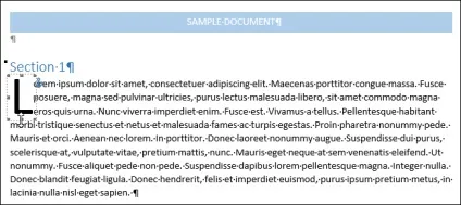Як створити буквицю в word 2013