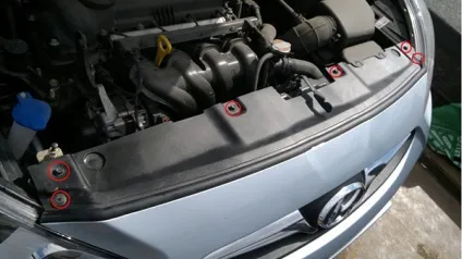 Як зняти передній бампер на hyundai solaris (бампер) Як зняти передній бампер на hyundai solaris