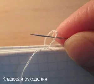 Як зшити сторінки блокнота, комора рукоділля (Вводимо голку другу) Як зшити сторінки блокнота, комора рукоділля