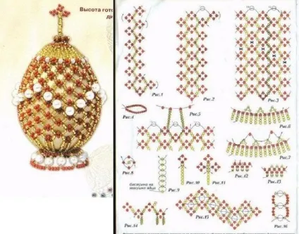 Як сплести пасхальне яйце з бісеру (пасхальне) Як сплести пасхальне яйце з бісеру
