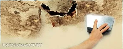 Як прибрати жовті водяні і іржаві плями на стелі та стінах своїми руками - все про ремонт своїми (іржаві) Як прибрати жовті водяні і іржаві плями на стелі та стінах своїми руками - все про ремонт своїми