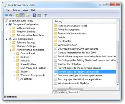Як заборонити доступ до реєстру в windows 7 (windows 7) Як заборонити доступ до реєстру в windows 7