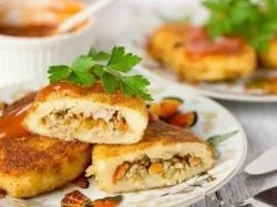 Картопляні зрази з м'ясом