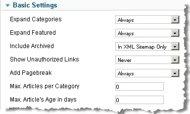 Карта сайту в joomla