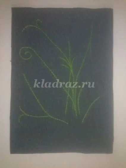 Картина в техніці канзаші фіалки (покроковим) Картина в техніці канзаші фіалки