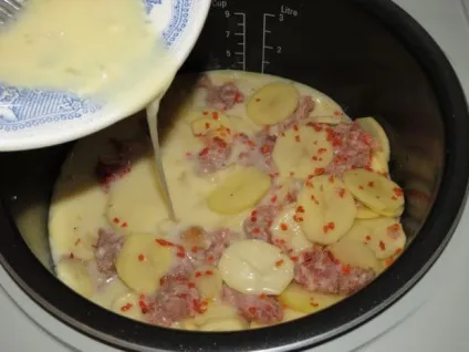 Картопля запечена з фаршем в мультиварці покроковий рецепт (фаршем) Картопля запечена з фаршем в мультиварці покроковий рецепт