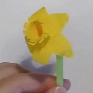 Нарциси з гофрованого паперу