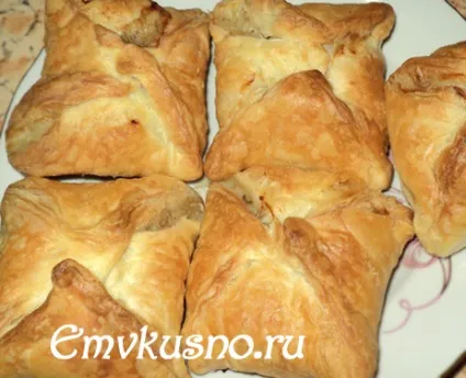 Конвертики з листкового тіста - емвкусно
