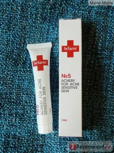 Крем для проблемної шкіри lefarm - acneby №5 for acne sensitive skin - «справжній - чарівний - (крем) Крем для проблемної шкіри lefarm - acneby №5 for acne sensitive skin - «справжній - чарівний -