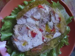 Курячий рулет в пакеті (варіант) рецепт з фотографіями (Галіна Бланка трав) Курячий рулет в пакеті (варіант) рецепт з фотографіями