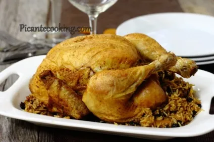 Курка фарширована рисом і сухофруктами, picantecooking (рисом) Курка фарширована рисом і сухофруктами, picantecooking