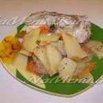 Курка з картоплею в рукаві в духовці, рецепт з фото (часник) Курка з картоплею в рукаві в духовці, рецепт з фото