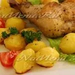 Курка з картоплею в рукаві в духовці, рецепт з фото (курка) Курка з картоплею в рукаві в духовці, рецепт з фото
