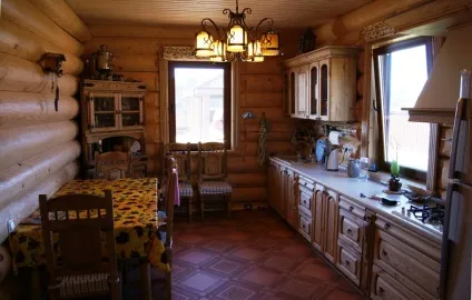 Кухня в дерев'яному будинку (45 фото) відео-інструкція з оформлення своїми руками, варіанти обробки, (кухні дерев'яному будинку) Кухня в дерев'яному будинку (45 фото) відео-інструкція з оформлення своїми руками, варіанти обробки,
