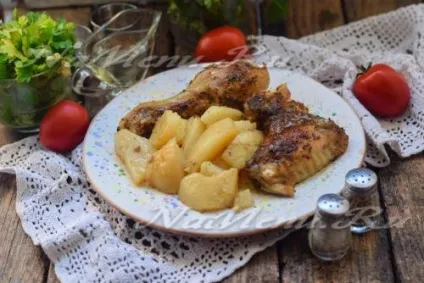 Курка з картоплею в рукаві в духовці, рецепт з фото (курка) Курка з картоплею в рукаві в духовці, рецепт з фото
