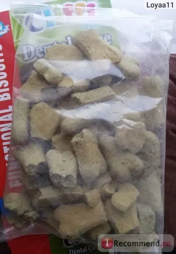 Ласощі для собак cliffi бісквіти для великих собак здорові зуби - «дарованому коню