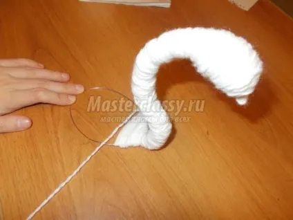Лебідь в техніці канзаші