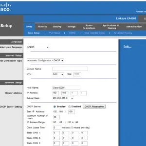 Налаштування роутера cisco linksys e1200 (як налаштувати)