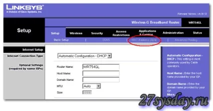 Налаштування роутера linksys wrt54gl linksys wrt, linksys wre54g (wrt54gl) Налаштування роутера linksys wrt54gl linksys wrt, linksys wre54g