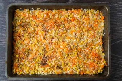 Ледачі курячі ніжки з рисом і кукурудзою (курячі) Ледачі курячі ніжки з рисом і кукурудзою