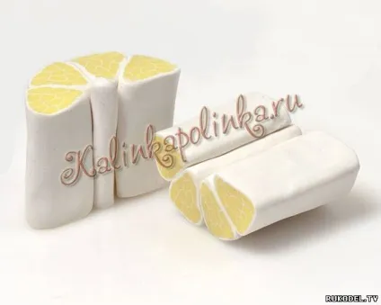 Лимон, апельсин, лайм, ковбаски з полімерної глини, майстер клас