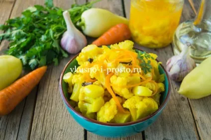 Маринована цвітна капуста по-корейськи (по-корейськи) Маринована цвітна капуста по-корейськи