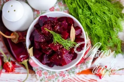 Маринований буряк на зиму рецепт з фото (догори дном укутайте) Маринований буряк на зиму рецепт з фото