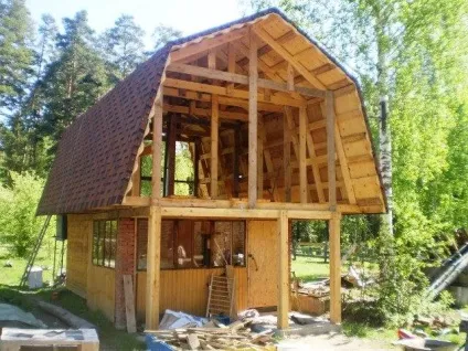 Мансардний дах і її кроквяна система креслення (мансардний) Мансардний дах і її кроквяна система креслення