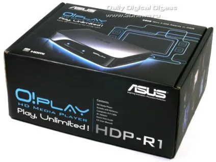 Медіаплеєр asus o! Play hdp-r1 - hd-відео по мережі (asus) Медіаплеєр asus o! Play hdp-r1 - hd-відео по мережі