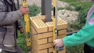 Кладка цегляного стовпа для паркану як викласти своїми руками (цегляного) Кладка цегляного стовпа для паркану як викласти своїми руками