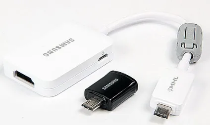 Mhl - технологія дзеркального відображення на великому екрані (адаптер Samsung конвертор) Mhl - технологія дзеркального відображення на великому екрані