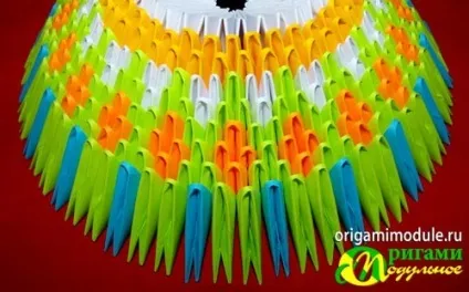 Модульне орігамі корзинка схеми