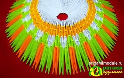 Модульне орігамі корзинка схеми